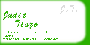 judit tiszo business card
